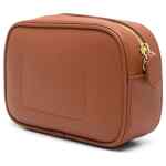Emporio Armani logo-debossed leather camera bag