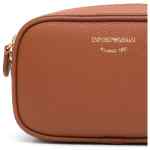 Emporio Armani logo-debossed leather camera bag