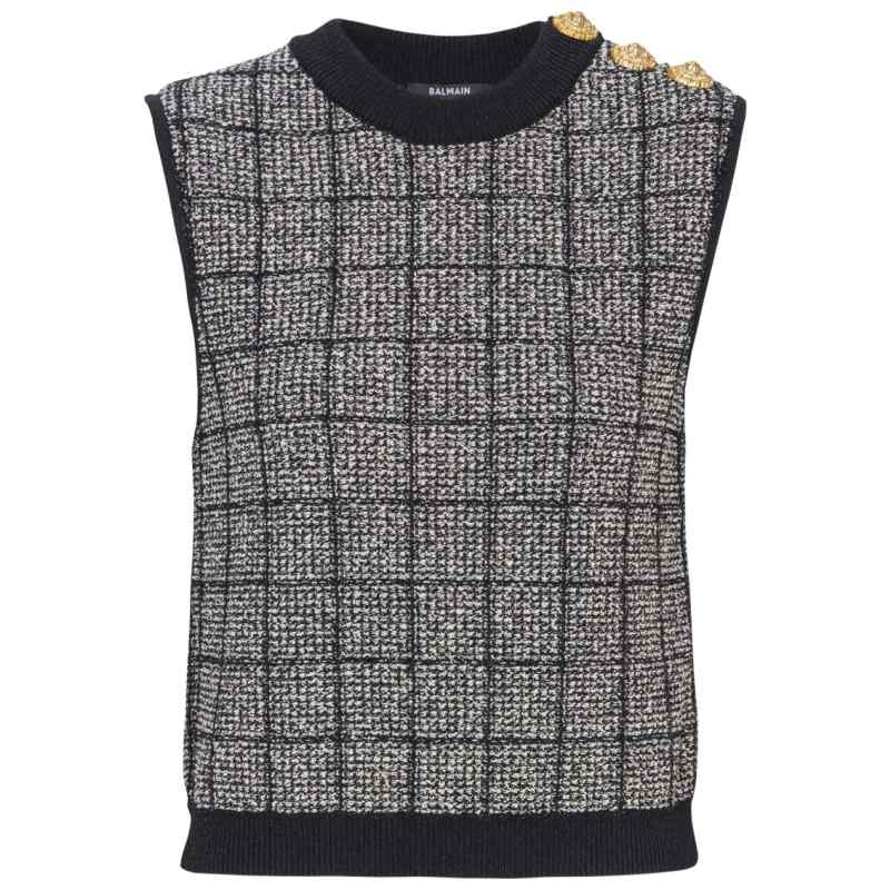 Balmain Tweed Tank Top