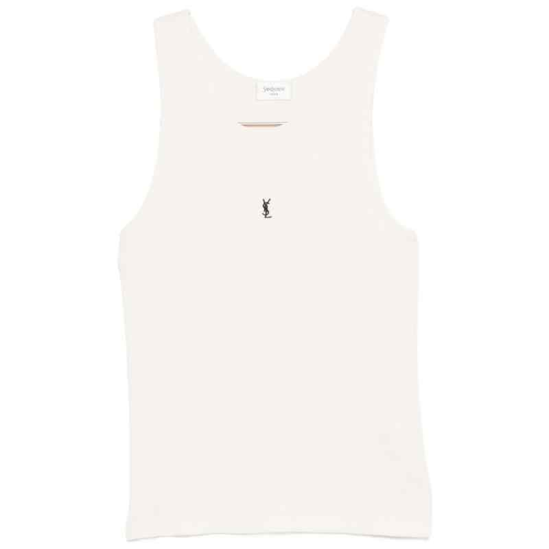 Saint Laurent Top White