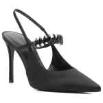 Emporio Armani Satin slingback pumps