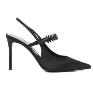 Emporio Armani Satin slingback pumps