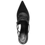 Emporio Armani Satin slingback pumps