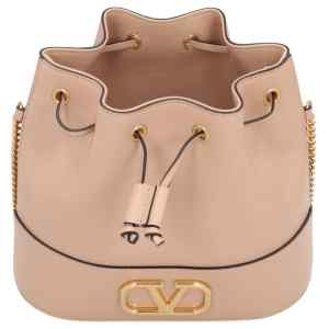 Valentino Garavani Mini Bucket Bag In Nappa With Vlogo Signature Chain