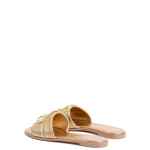 Valentino Garavani Vlogo Signature Metallic Slides