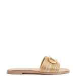 Valentino Garavani Vlogo Signature Metallic Slides