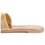 Valentino Garavani Vlogo Signature Metallic Slides