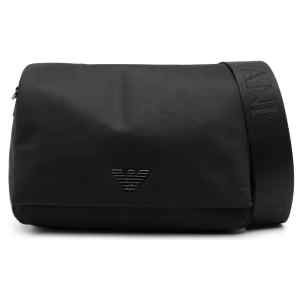 Emporio Armani Exclusive Asv Recycled-Nylon Shoulder Bag With Flap