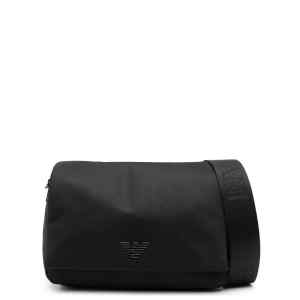 Emporio Armani Exclusive Asv Recycled-Nylon Shoulder Bag With Flap