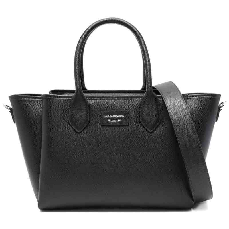 Emporio Armani Medium Shopper Bag With Palmellato Finish