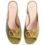Valentino Garavani VLogo Signature Slide Sandal In Printed Calfskin 95MM