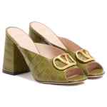 Valentino Garavani VLogo Signature Slide Sandal In Printed Calfskin 95MM