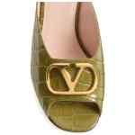 Valentino Garavani VLogo Signature Slide Sandal In Printed Calfskin 95MM