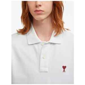 Ami Paris Ami De Coeur cotton polo shirt
