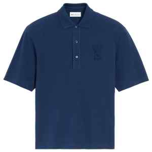 Ami Paris Ami De Coeur cotton polo shirt
