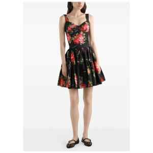 Dolce & Gabbana-bouquet rose mini skirt