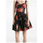Dolce & Gabbana-bouquet rose mini skirt