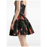Dolce & Gabbana-bouquet rose mini skirt