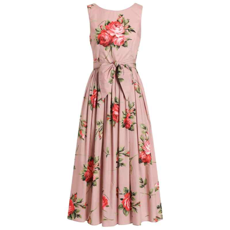 Dolce & Gabbana-Rose Bouquet Print cotton dress