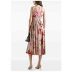 Dolce & Gabbana-Rose Bouquet Print cotton dress