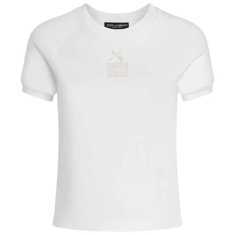 Dolce & Gabbana-logo-embroidered T-shirt