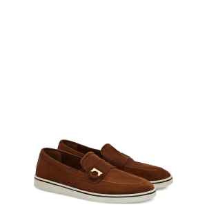 Ferragamo Boat shoe loafer with Gancini ornament