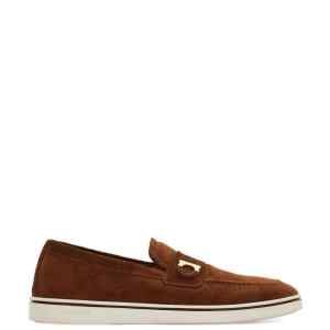 Ferragamo Boat shoe loafer with Gancini ornament