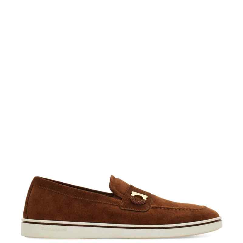 Ferragamo Boat shoe loafer with Gancini ornament