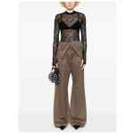 Marine Serre Moonogram mesh flock top