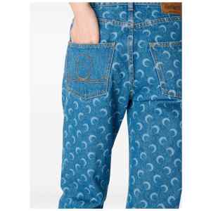 Marine Serre Denim cotton jeans