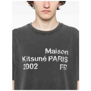 Maison Kitsuné Maison KitsunÃ© Logo cotton t-shirt