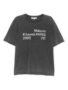 Maison Kitsuné Maison KitsunÃ© Logo cotton t-shirt