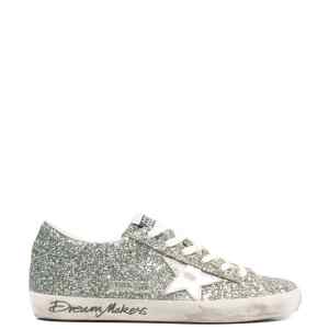 Golden Goose Super-Star Women's silver glitter