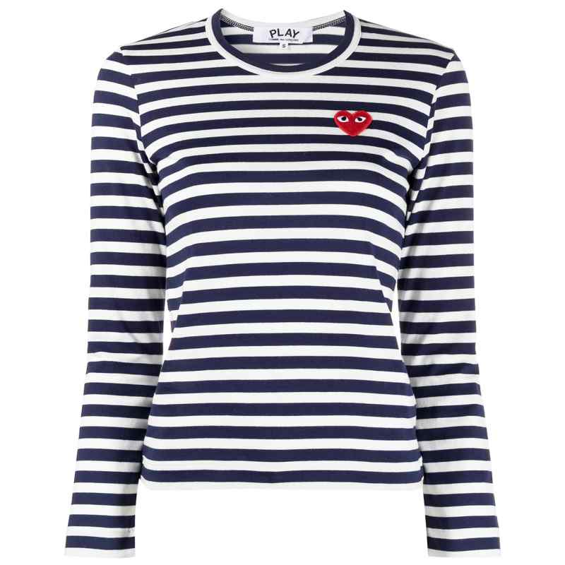 190168657-ss26-commedesgaronsplaypre-axt010d1 Comme Des Garcons Comme Des Garçons Striped cotton t-shirt