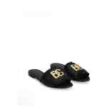 Dolce & Gabbana Woven Raffia Slippers with Fringe