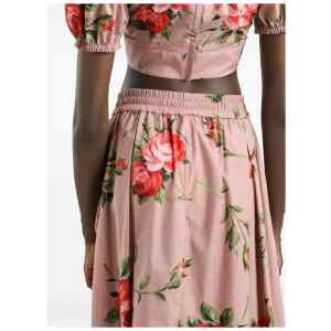 Dolce & Gabbana Roses bouquet long skirt