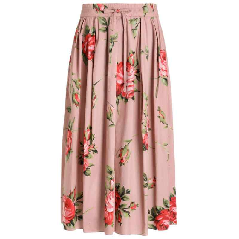 Dolce & Gabbana Roses bouquet long skirt