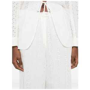Forte Forte Embroidered cotton trousers