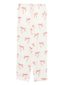 Forte Forte Printed drawstring trousers