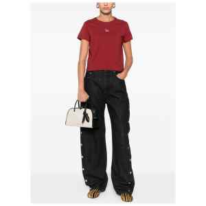 Maison Kitsuné Fox-Embroidered Cotton T-Shirt