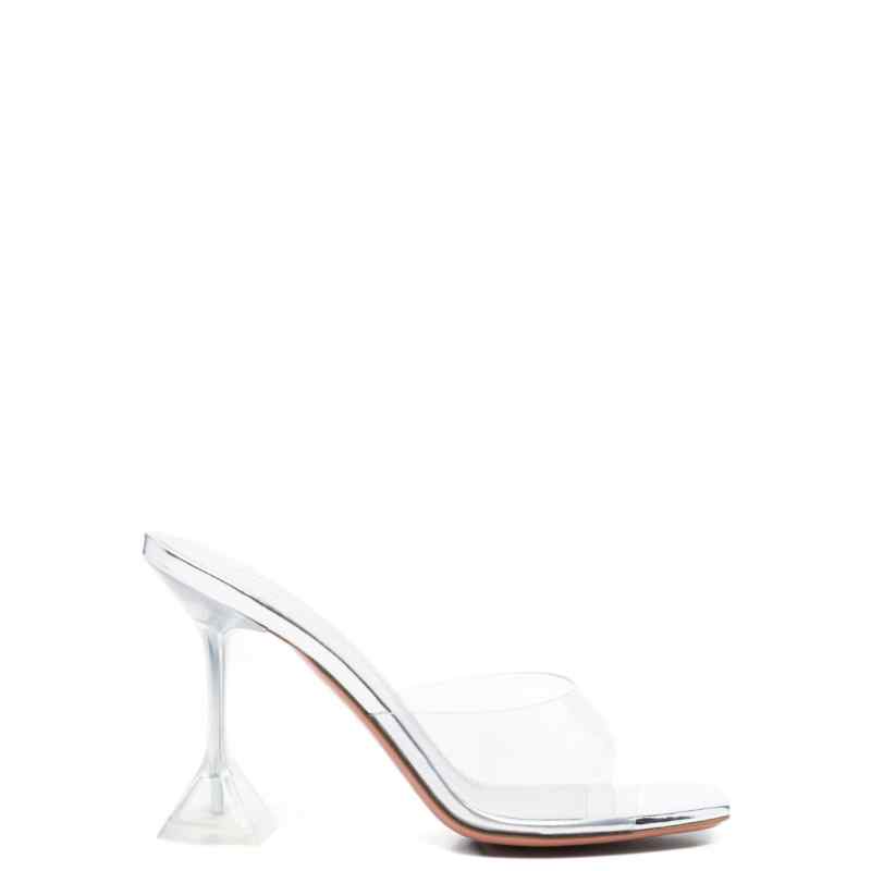 Amina Muaddi Lupita Glass Slipper 95 Transparent Pvc
