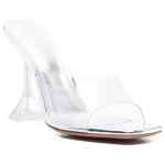 Amina Muaddi Lupita Glass Slipper 95 Transparent Pvc