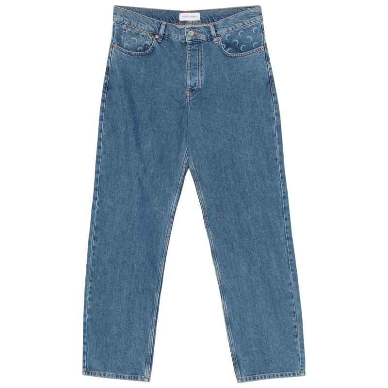 Marine Serre Straight leg denim jeans