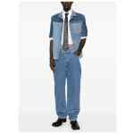 Marine Serre Straight leg denim jeans