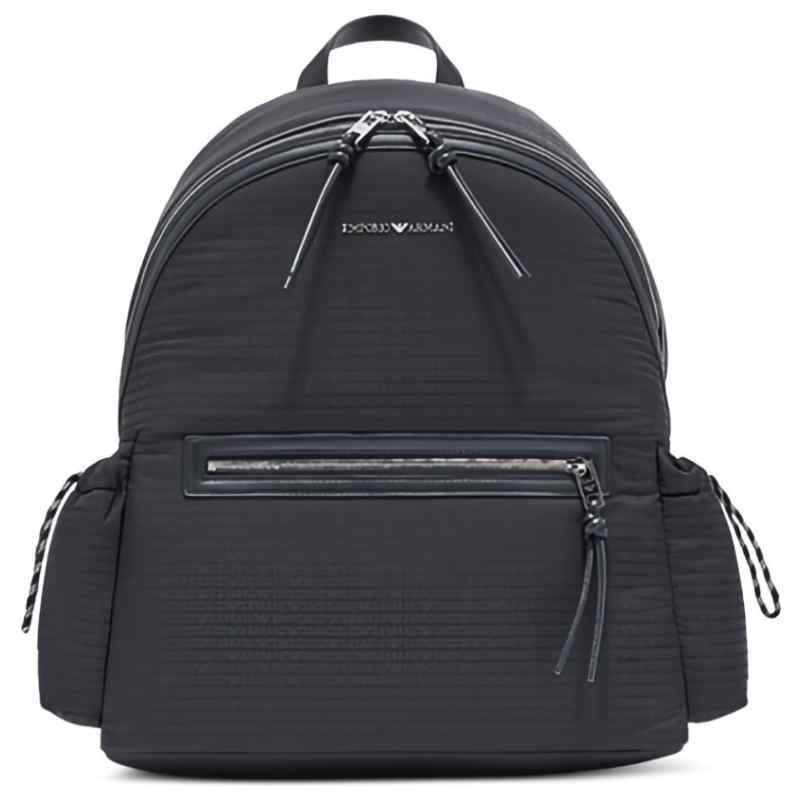 EMPORIO ARMANI EXCLUSIVE Emporio Armani Round Nylon Backpack With Monogram Lettering