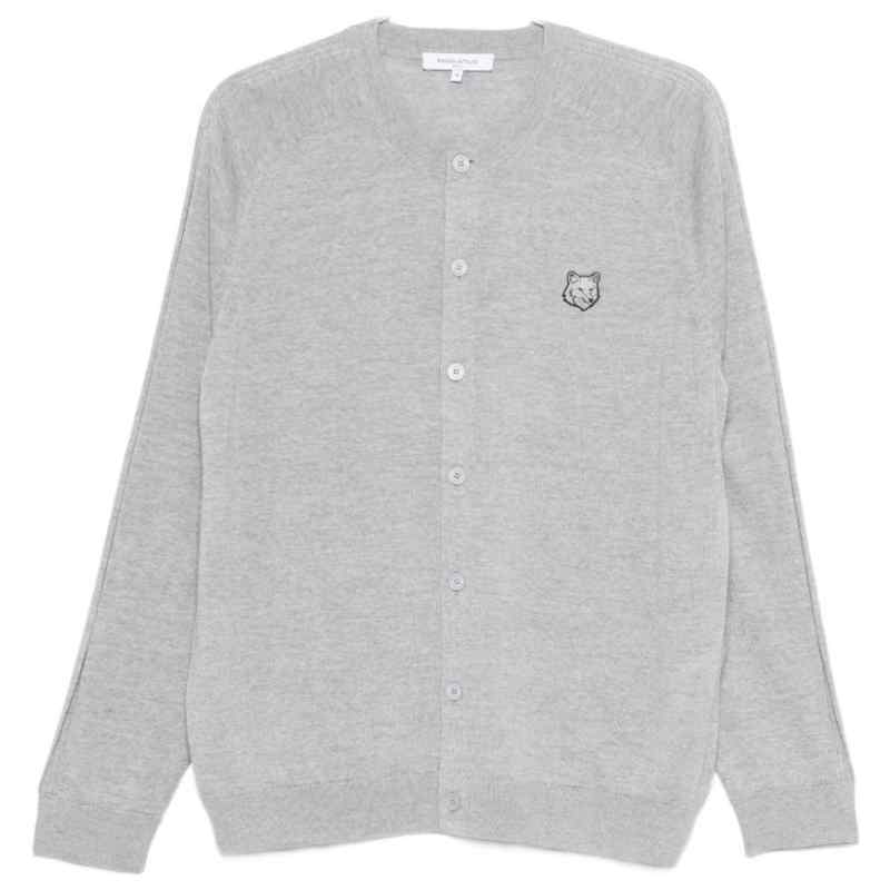 Maison Kitsuné Fox head patch cardigan