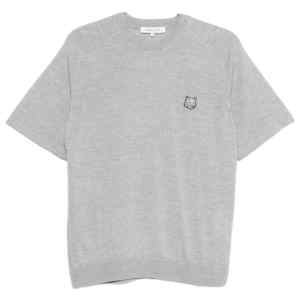 Maison Kitsuné Fox head fine merino short sleeve jumper