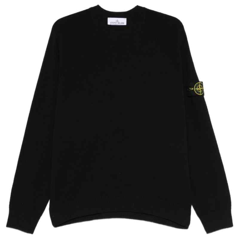 Stone Island Logo cotton crewneck sweater