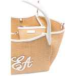 Emporio Armani Woven Straw Medium Shopper Bag