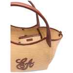 Emporio Armani Woven Straw Medium Shopper Bag